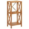 vidaXL 3-Tier Shelf 40x30x87 cm Solid Oak Wood