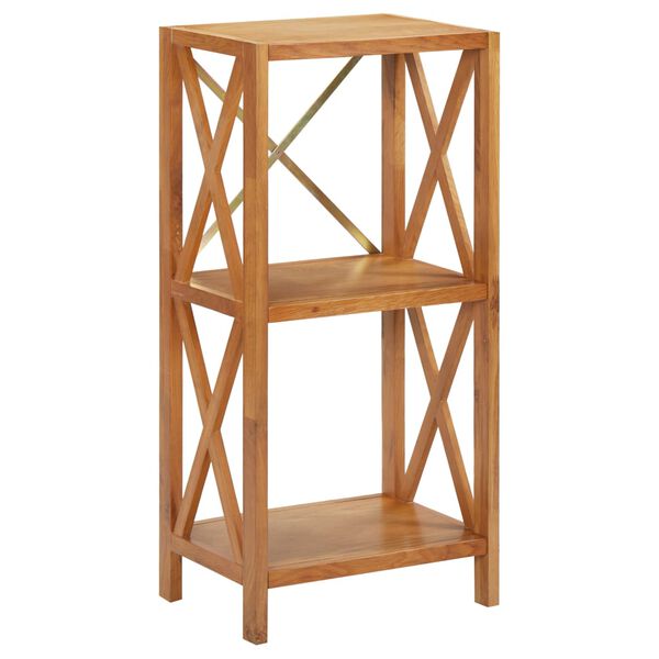 vidaXL 3-Tier Shelf 40x30x87 cm Solid Oak Wood