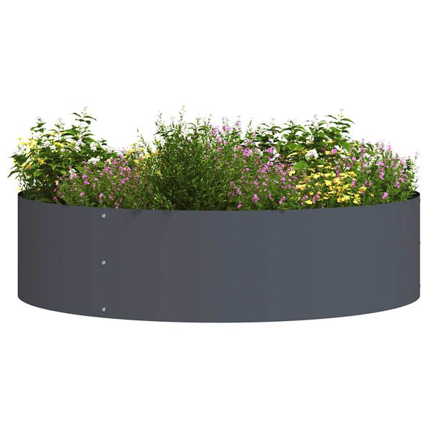 vidaXL Planter Ring 5 pcs Anthracite 80 x 80 x 20 cm Cold-rolled Steel