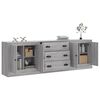 vidaXL Sideboards 3 pcs Grey Sonoma Engineered Wood
