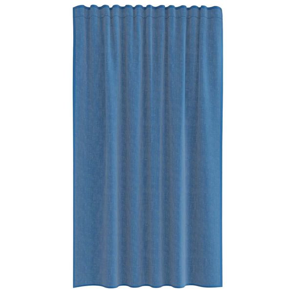 vidaXL Voile Curtains with Rod Pockets 2 pcs Royal Blue