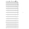vidaXL Venetian Blind White 65 x 130 cm 35 mm Solid Paulownia Wood