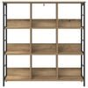 vidaXL Bookshelf Artisan Oak 102 x 32 x 104.5 cm Engineered Wood