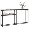 vidaXL Console Table Brown Oak 145x22.5x75 cm Engineered Wood