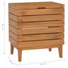 vidaXL Laundry Basket 40x30x45 cm Solid Teak Wood