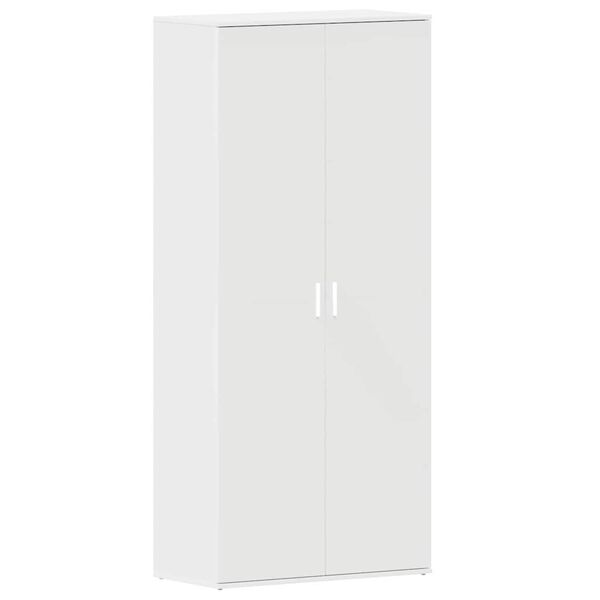 vidaXL Shoe Cabinet with Shelf White 80 x 39 x 178 cm Engineered Wood