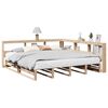 vidaXL Bookcase Bed without Mattress 200x200cm Solid Wood Pine