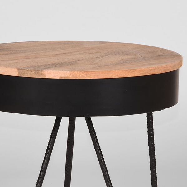 LABEL51 Corner Table Saran 44x44x43 cm Wood/Black