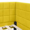 vidaXL Corner Bed Frame with Headboard Yellow 100 cm x 200 cm Velvet