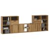 vidaXL 5 Piece TV Units with Storage ODDA Solid Wood Pine