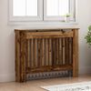 vidaXL Radiator Cover Old Wood 112 x 19 x 81.5 cm Engineered Wood