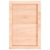 vidaXL Wall Shelf 40x60x(2-6) cm Untreated Solid Wood Oak