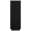 vidaXL Book Cabinet/Room Divider Black 80x35x103 cm Solid Pinewood