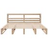vidaXL Bed Frame without Mattress 180x200 cm Super King Solid Wood Pine