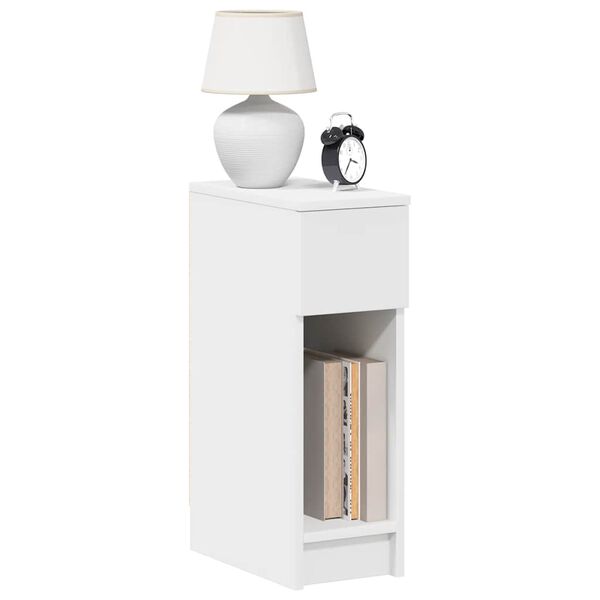 vidaXL Bedside Cabinets with Drawer 2 pcs White 20x36x60 cm