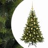 vidaXL Artificial Christmas Tree with Bauble 150 cm 150 LEDs