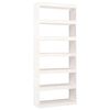 vidaXL Book Cabinet/Room Divider White 80x30x199,5 cm Solid Wood Pine
