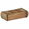 vidaXL Tray with Storage 4 pcs Brown 30 x 14 x 9 cm Solid Reclaim Wood