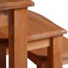 vidaXL Nesting Side Tables 3 pcs Solid Wood Mahogany