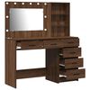 vidaXL Dressing Table Brown 78.5 x 41 x 135 cm Engineered wood