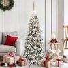 vidaXL Artificial Christmas Tree with 150 LEDs with Stand White 120 cm