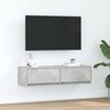 vidaXL TV Cabinet Concrete grey 100 x 31 x 25.5 cm Engineered wood