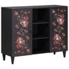 vidaXL Storage Cabinets Multicolour 90 x 33.5 x 75 cm Solid Mango Wood