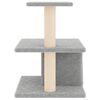 vidaXL Cat Tree with Sisal Scratching Posts Light Grey 48 cm
