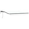 vidaXL Retractable Awning Manual White 300 x 250 cm Fabric
