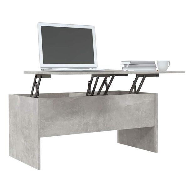 vidaXL Coffee Table Concrete Grey 102x50.5x46.5 cm Engineered Wood
