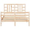 vidaXL Bed Frame without Mattress Double Solid Wood Pine