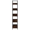 vidaXL Bookcase 5-Tier Smoked Oak 100x33x180.5 cm Engineered Wood