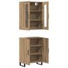 vidaXL Highboard 2 pcs Artisan oak Engineered wood