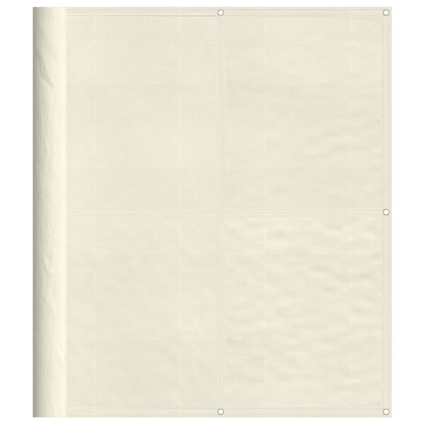 vidaXL Balcony Screen Cream 120x700 cm 100% Polyester Oxford
