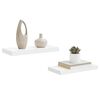 vidaXL Floating Wall Shelves 2 pcs High Gloss White 50x23x3.8 cm MDF
