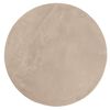 vidaXL Rug HUARTE Short Pile Soft and Washable Sand &Oslash; 120 cm