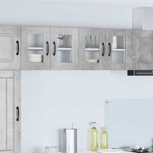 vidaXL Kitchen Cabinet Concrete Grey 60 x 31 x 40 cm Engineered Wood