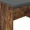 vidaXL Hall Bench with Cushion Smoked Oak 103 x 38 x 40 cm