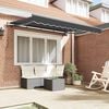 vidaXL Retractable Awning Manual Anthracite 250 x 200 cm Fabric