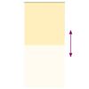 vidaXL Roller Blind Blackout Yellow 115x230 cm Fabric Width 110.7 cm Polyester