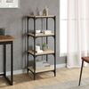 vidaXL Book Cabinet Sonoma Oak 40x33x100 cm Engineered Wood and Steel