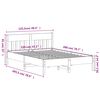 vidaXL Bed Frame without Mattress 120x200 cm Solid Wood Pine