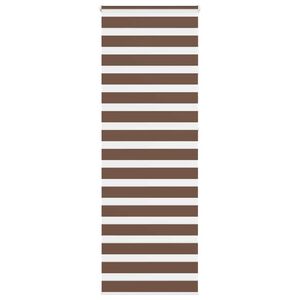 vidaXL Zebra Blind Brown 85x230 cm Fabric Width 80.9 cm Polyester