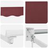 vidaXL Manual Retractable Awning Burgundy 300x250 cm