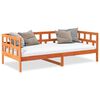 vidaXL Day Bed without Mattress Wax Brown 90x200 cm Solid Wood Pine