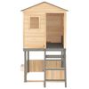 vidaXL Outdoor Playset Dark Grey Solid Wood Fir