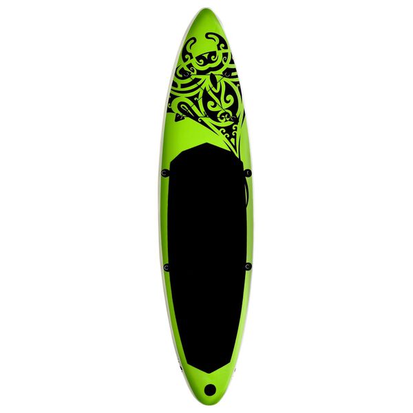 vidaXL Inflatable Stand Up Paddleboard Set 366x76x15 cm Green
