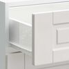 vidaXL Kitchen Base Cabinet "Porto" High Gloss White Engineered Wood