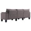 vidaXL Sofa Taupe 3-Seater Fabric