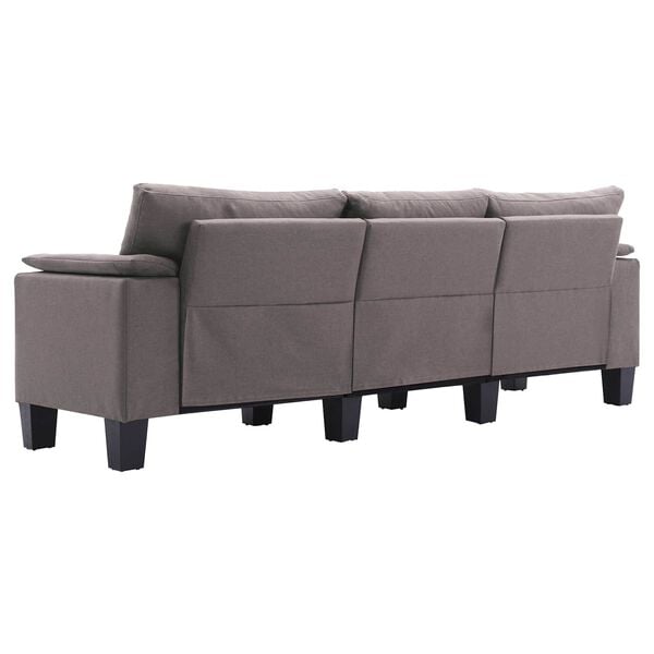 vidaXL Sofa Taupe 3-Seater Fabric